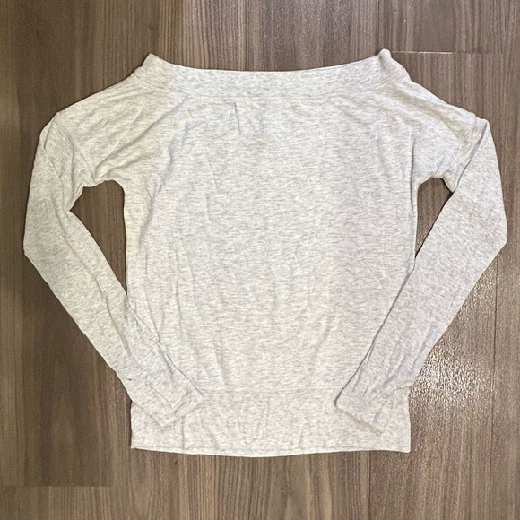 Athleta Studio Barre Sweatshirt in Fog Heather Grey - Picture 4 of 13